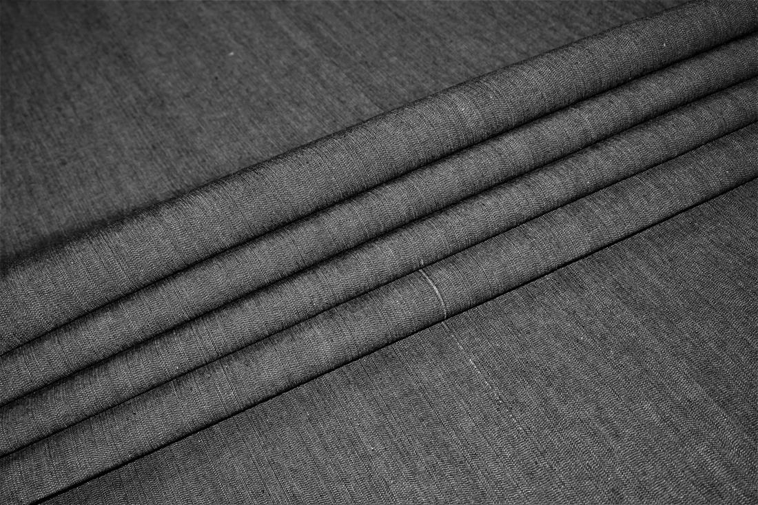 Black Col 6 Cotton Stretch Denim