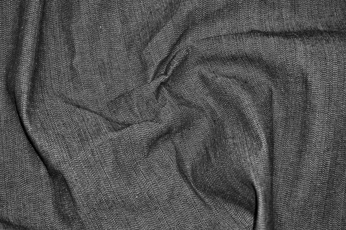 Black Col 6 Cotton Stretch Denim