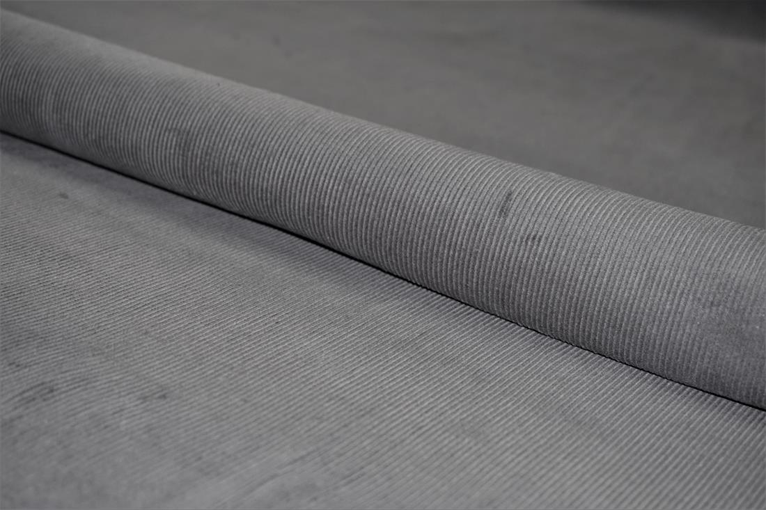 Grey - Col 5 Cotton 14 Wale Corduroy