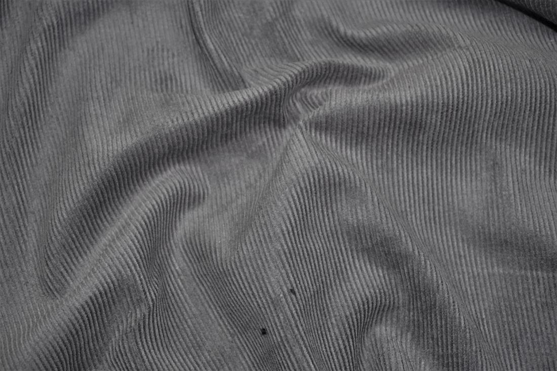 Grey - Col 5 Cotton 14 Wale Corduroy