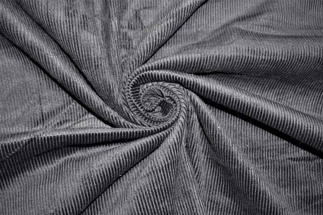 Black - Col 7 Cotton 13 Wale Corduroy