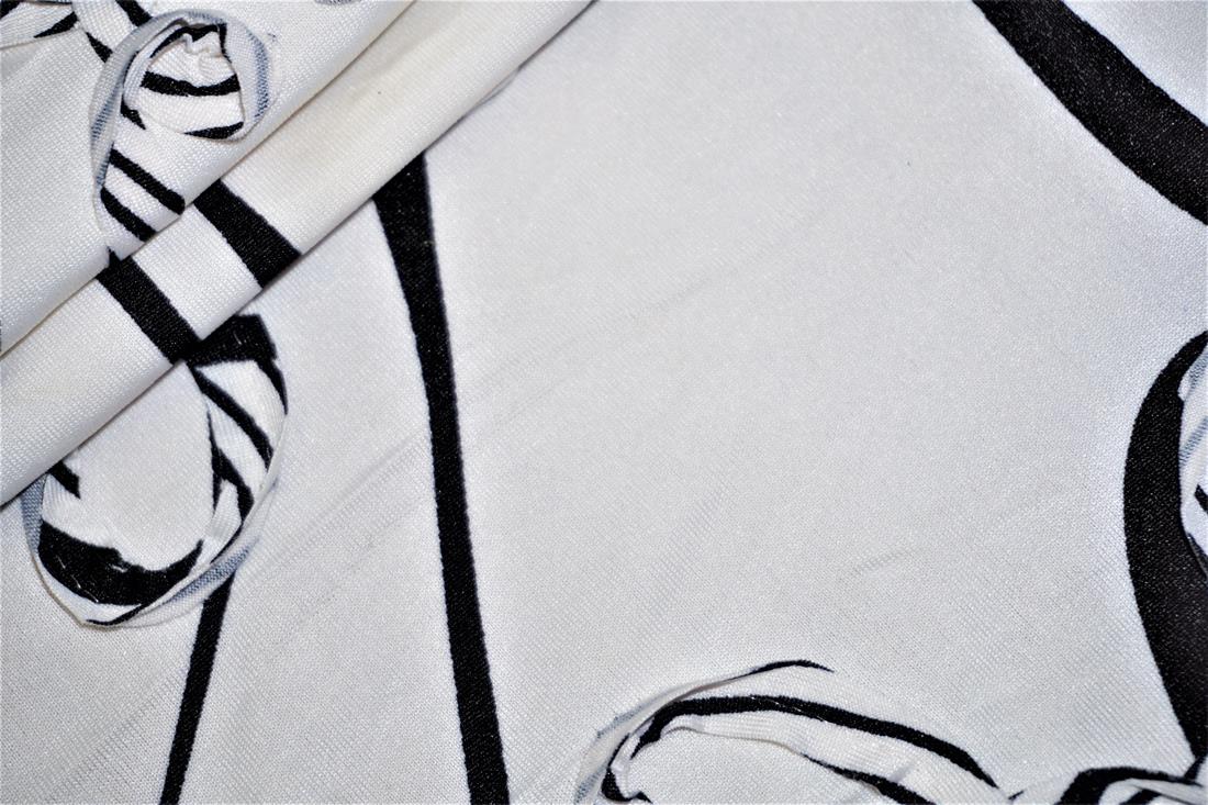 White Printed Jersey