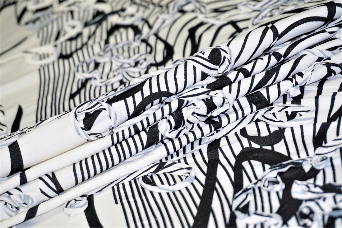 White Printed Jersey
