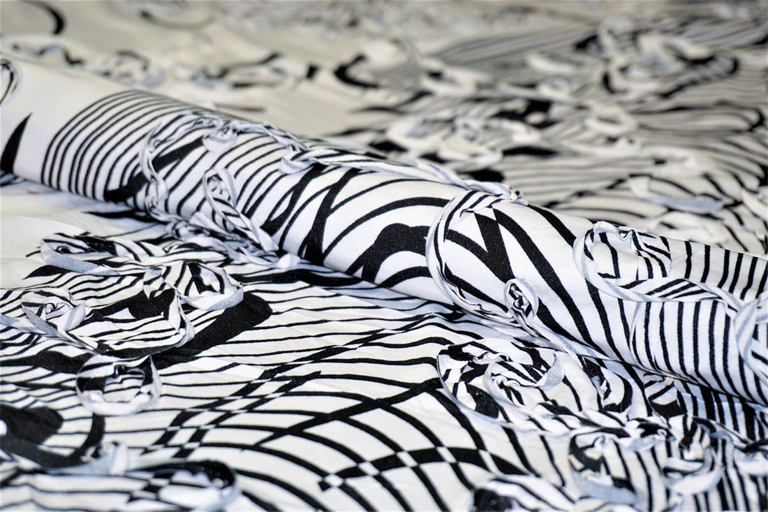 White Printed Jersey