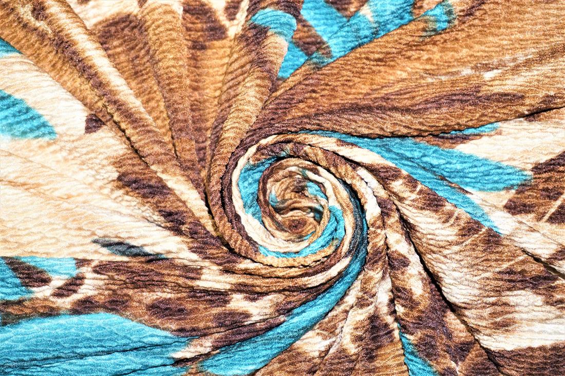 Brown Printed Jersey