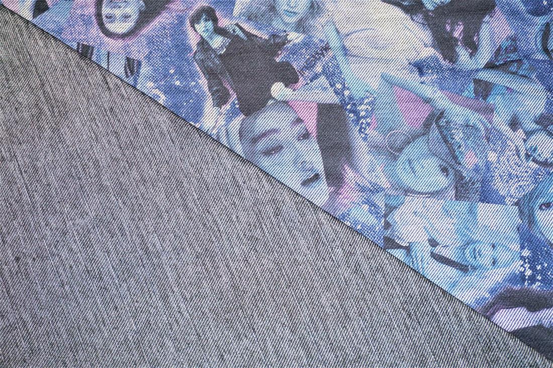 Blue Printed Jersey
