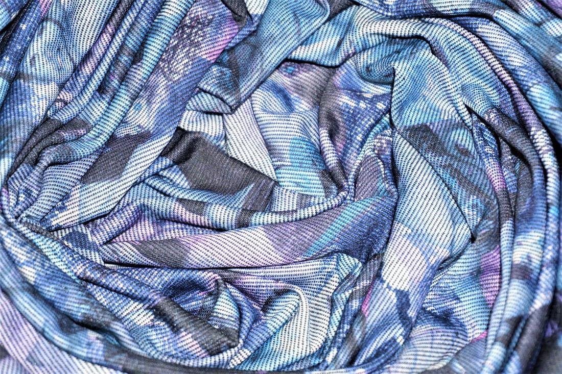 Blue Printed Jersey
