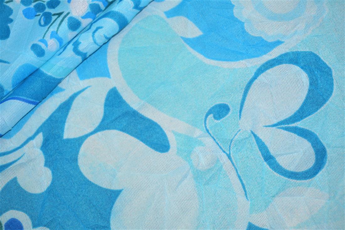 Blue Abstract Flowers