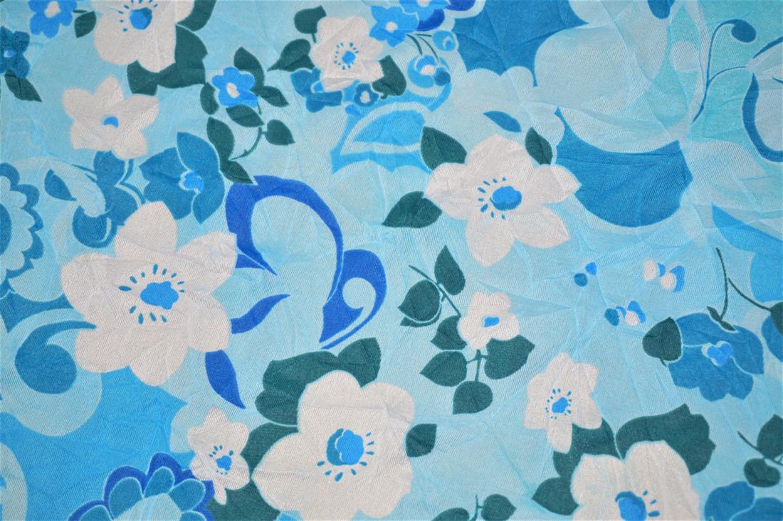 Blue Abstract Flowers