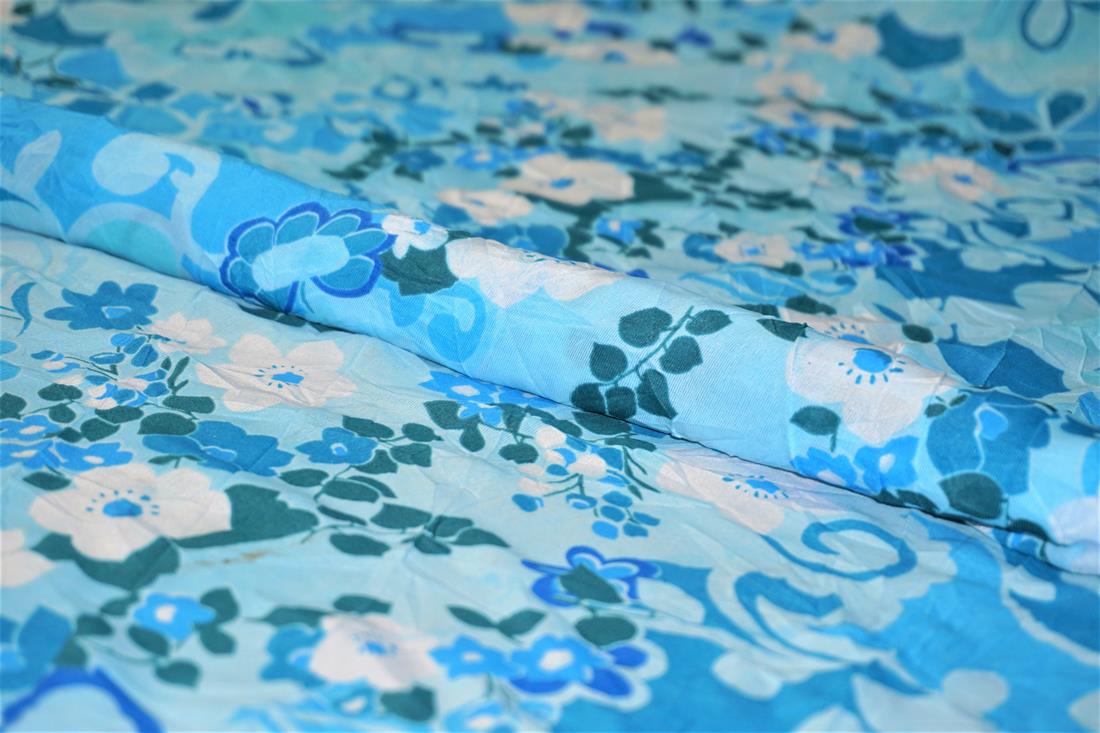 Blue Abstract Flowers