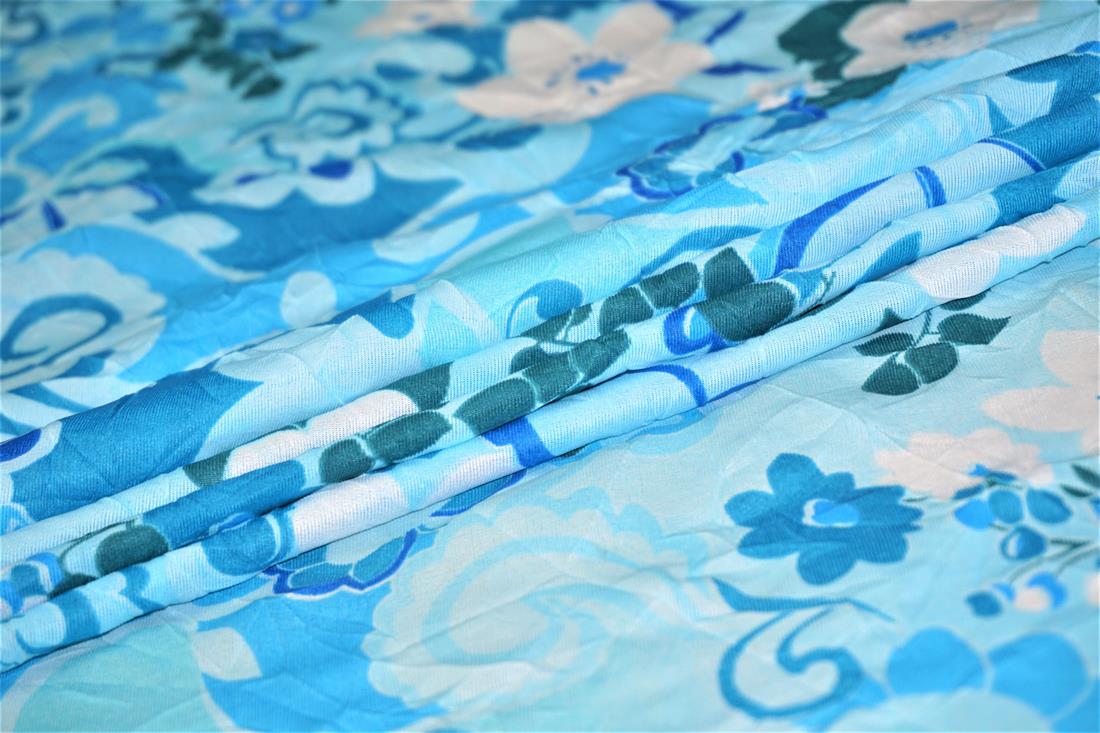 Blue Abstract Flowers