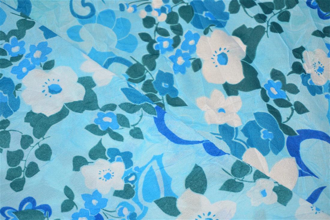 Blue Abstract Flowers
