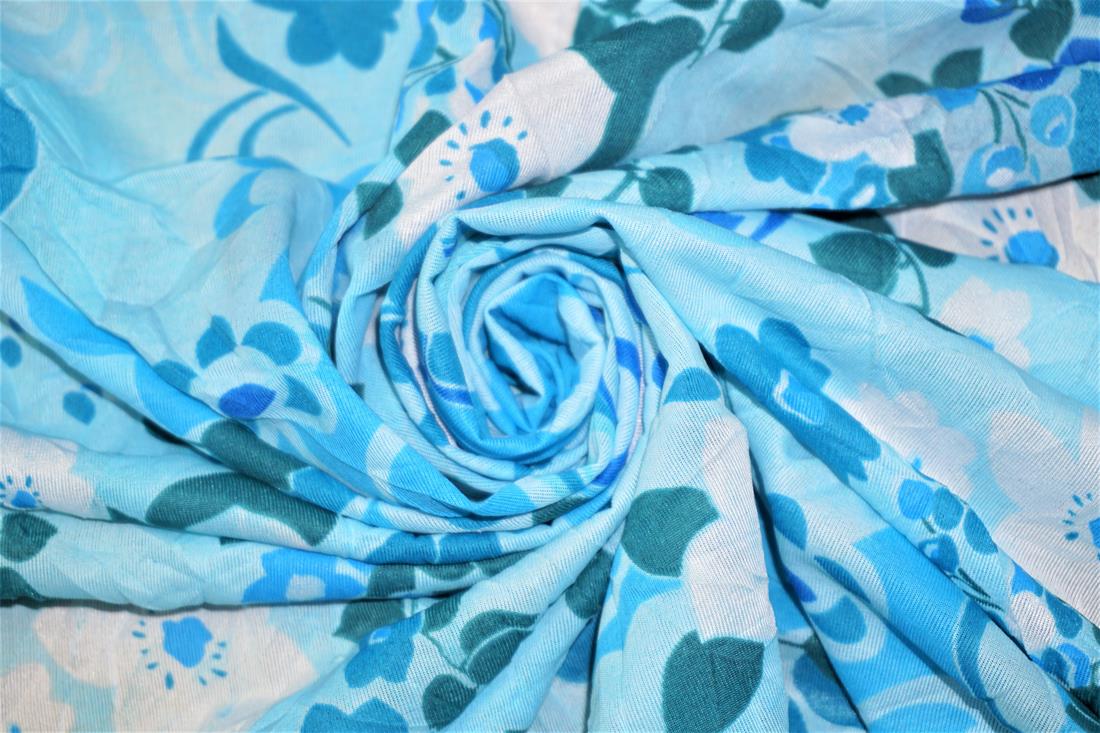 Blue Abstract Flowers