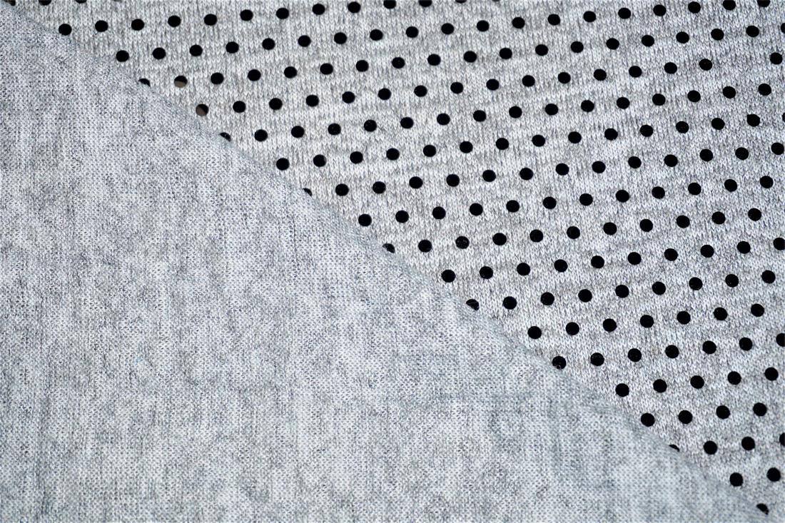 Silver & Grey Sequins Jersey Fabric Stretch Dressmaking Costumes Legging
