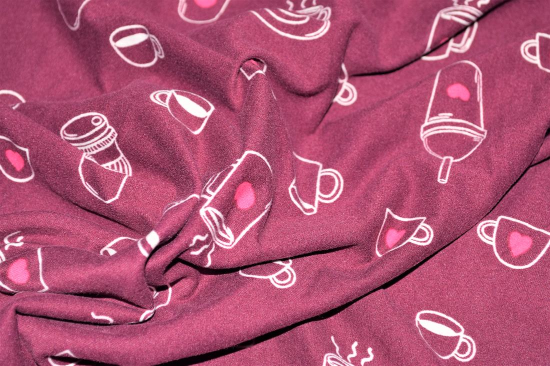 Maroon Brushed Jersey
