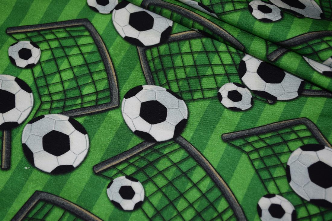 Green Cotton Printed Jersey