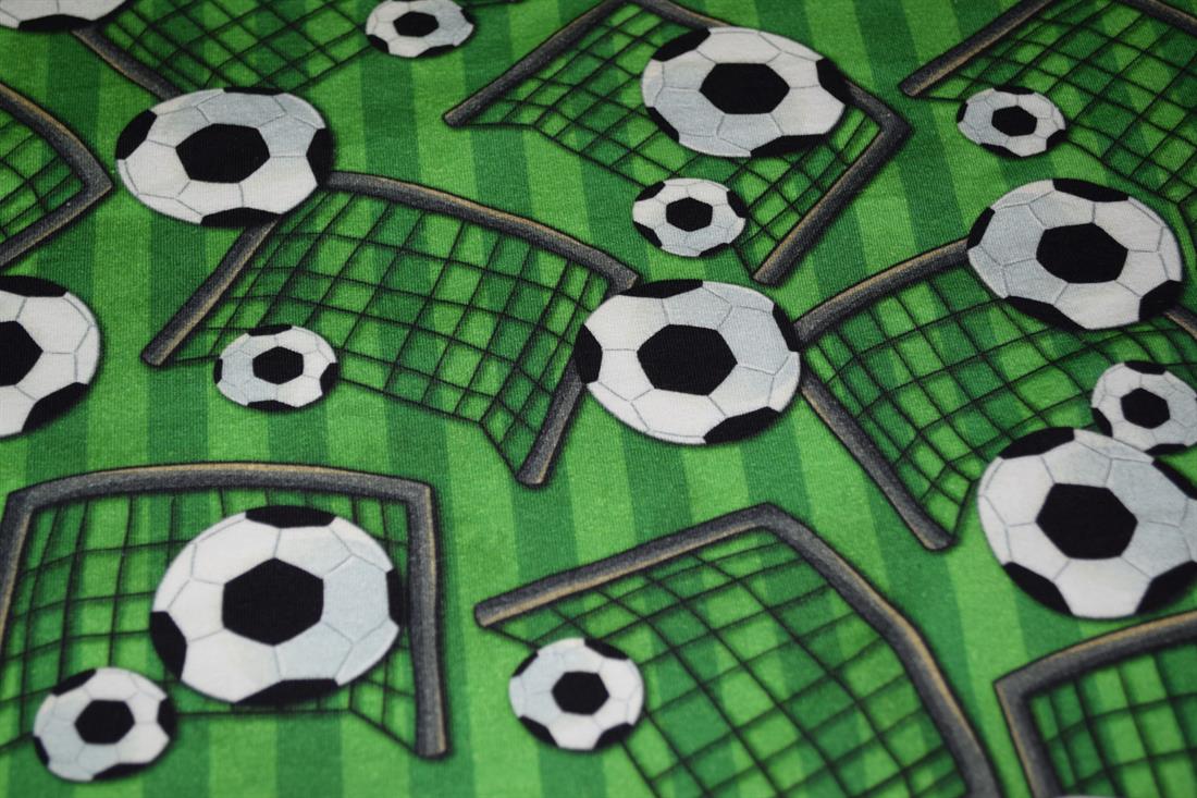 Green Cotton Printed Jersey