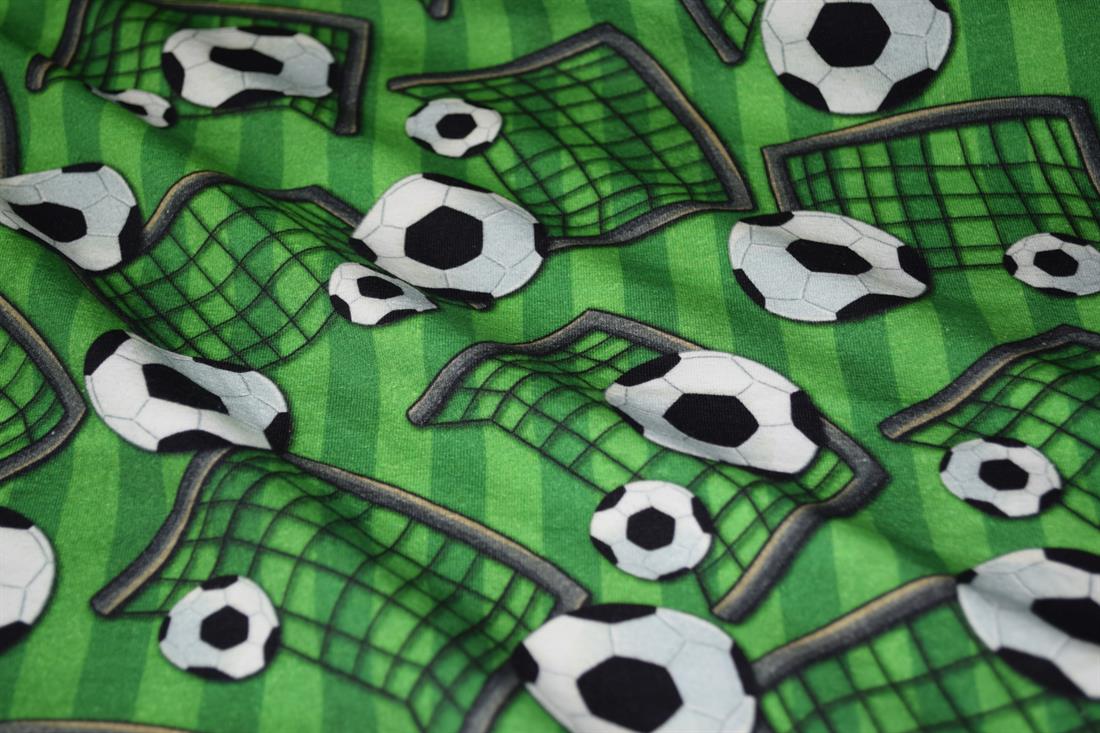 Green Cotton Printed Jersey