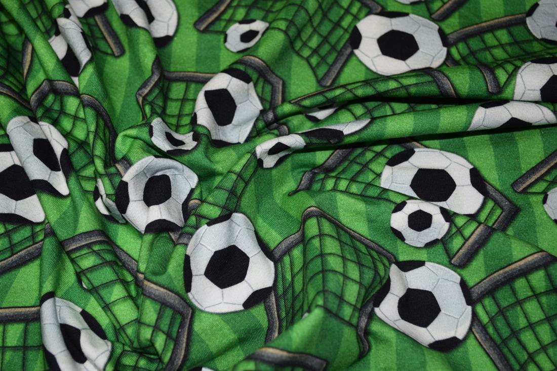 Green Cotton Printed Jersey