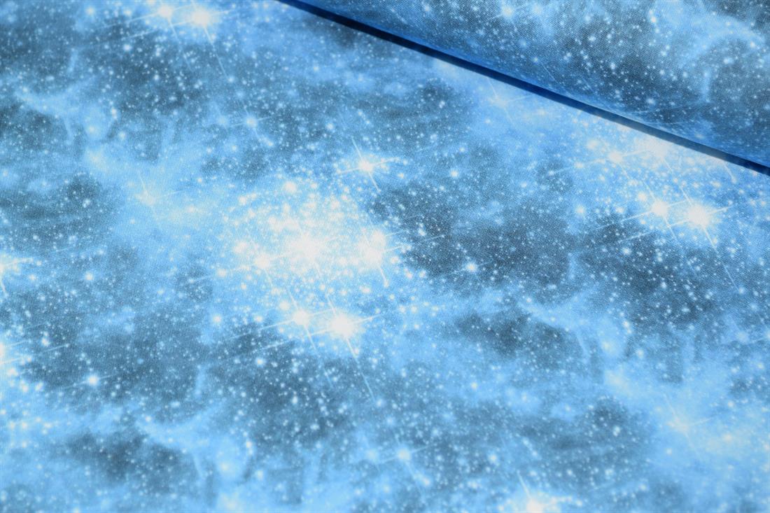 Blue Printed Cotton Galaxy