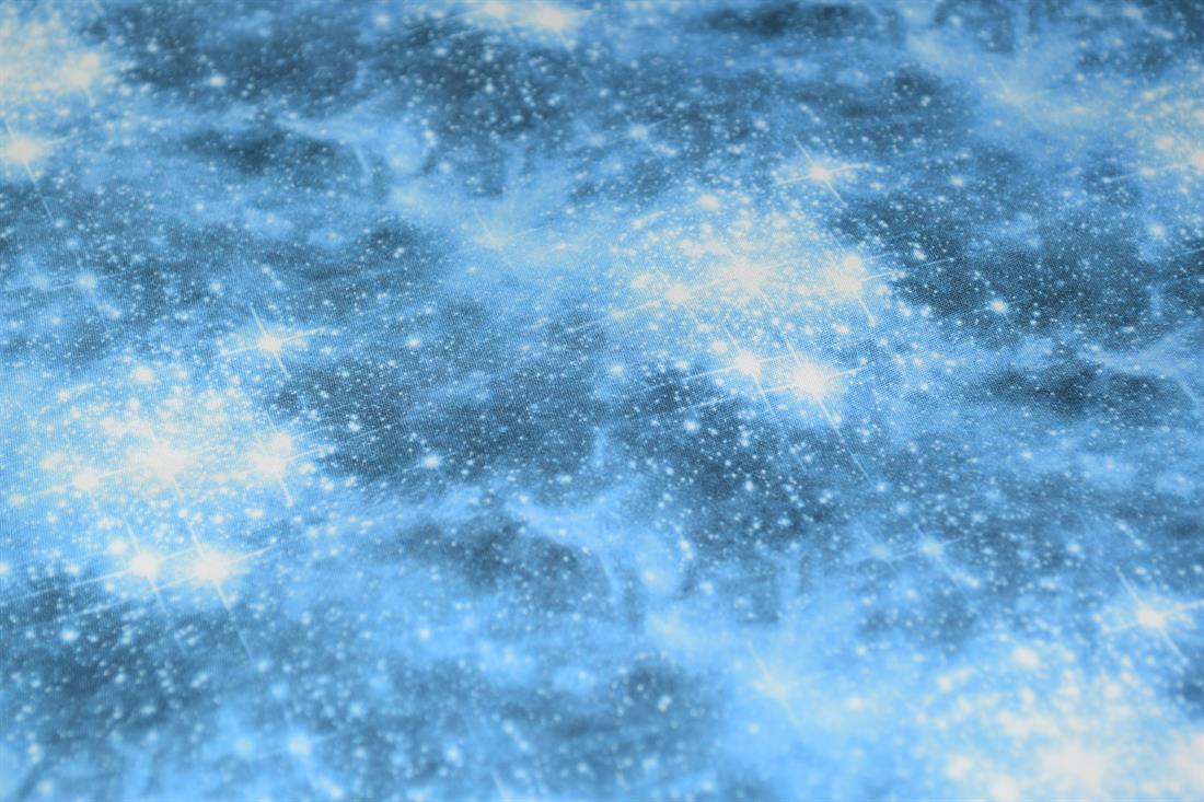 Blue Printed Cotton Galaxy