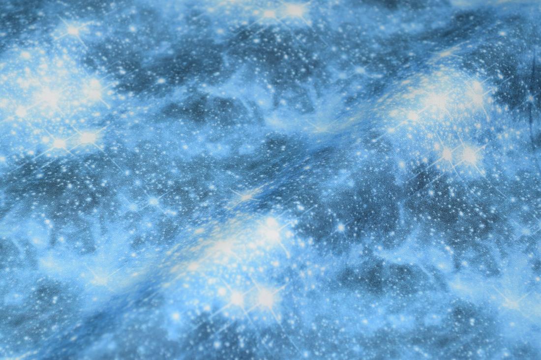 Blue Printed Cotton Galaxy