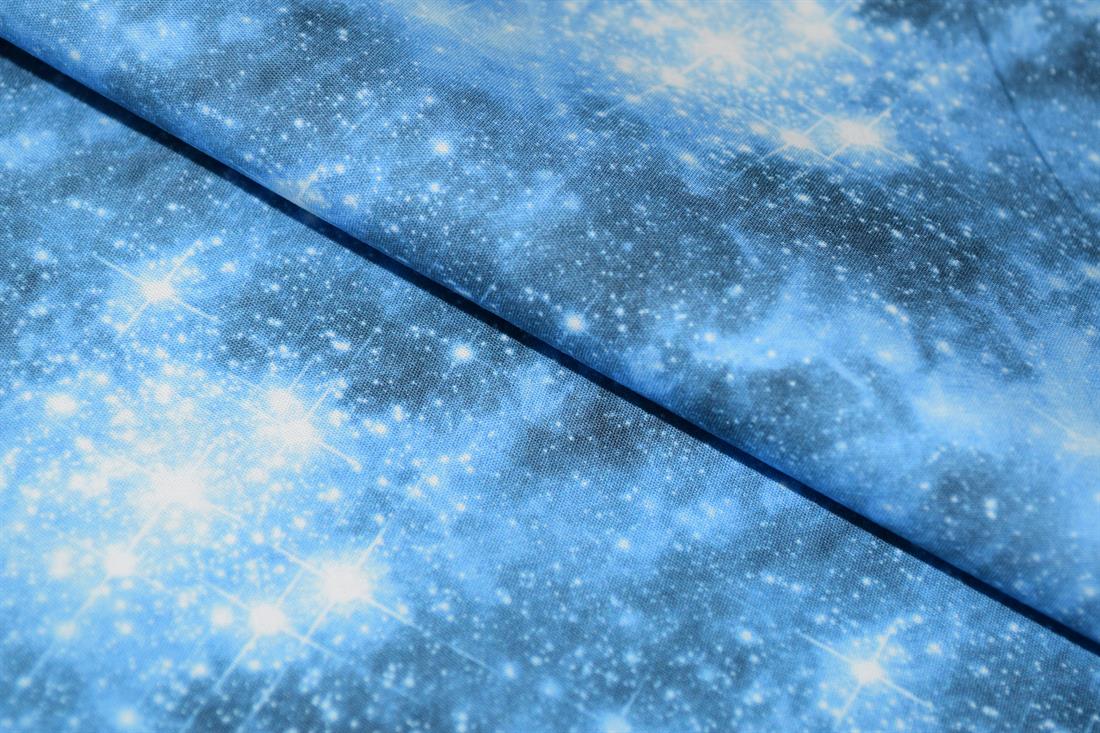 Blue Printed Cotton Galaxy