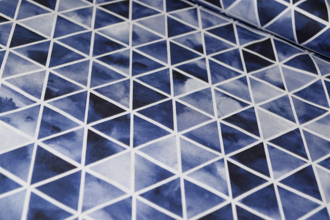 Dark Blue Printed Cotton Fabrics