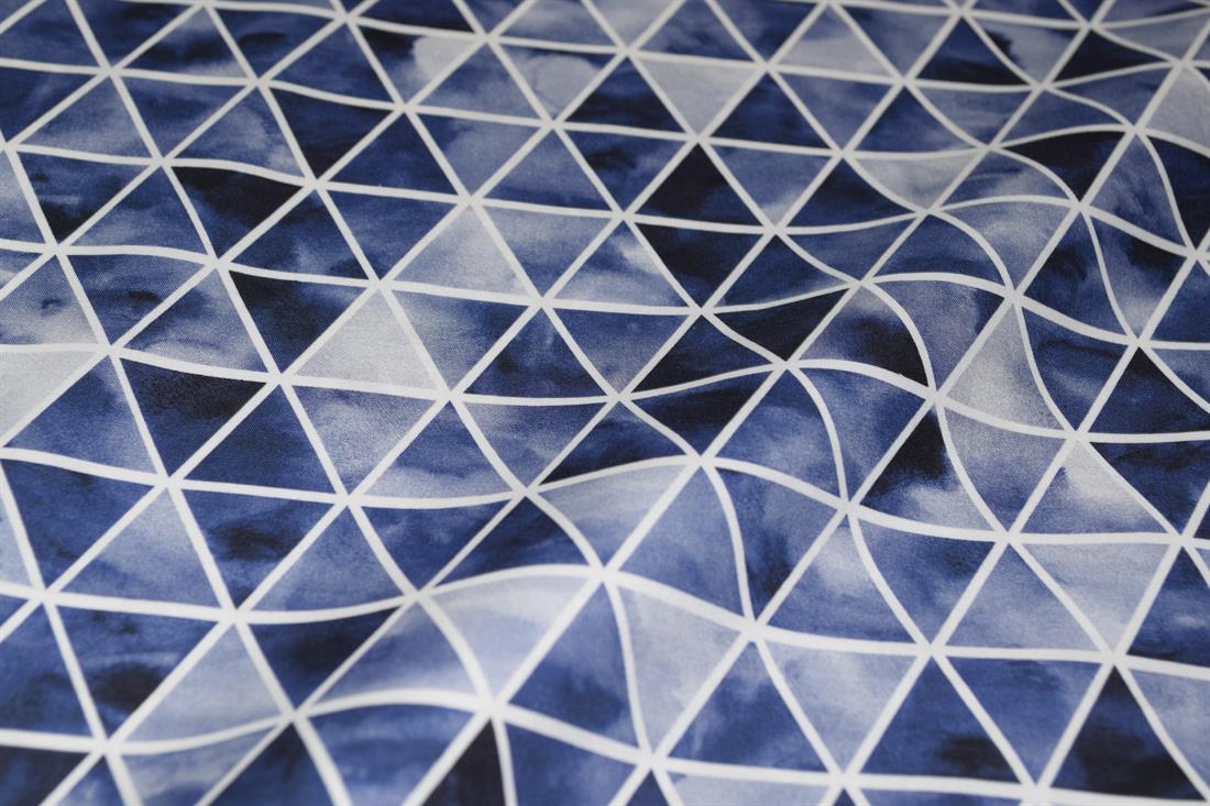 Dark Blue Printed Cotton Fabrics