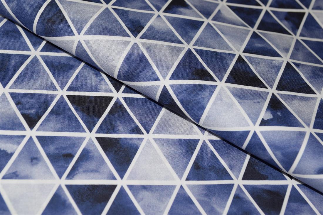 Dark Blue Printed Cotton Fabrics