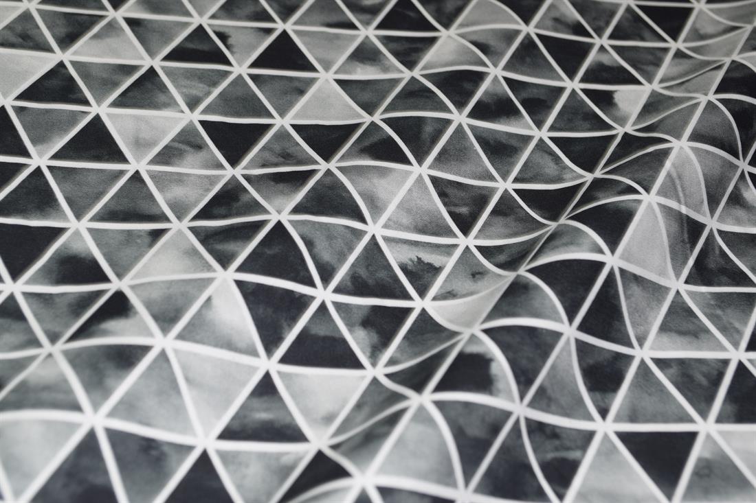 Dark Grey Printed Cotton Fabrics