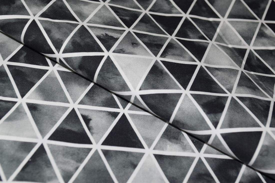 Dark Grey Printed Cotton Fabrics