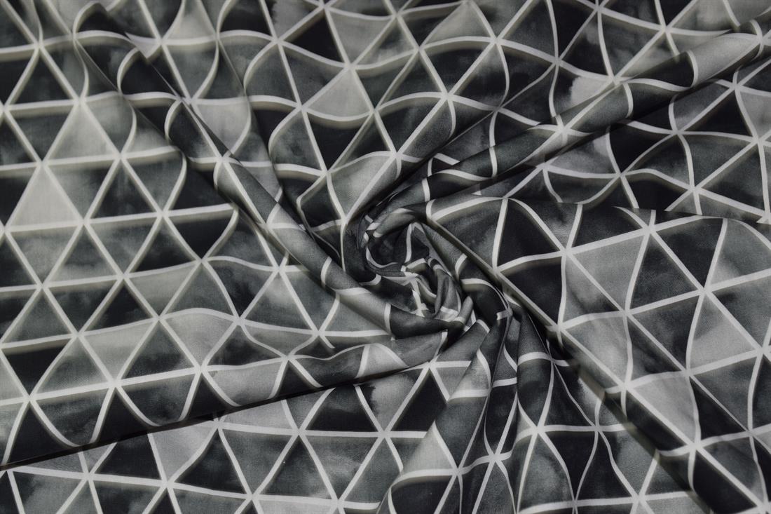 Dark Grey Printed Cotton Fabrics