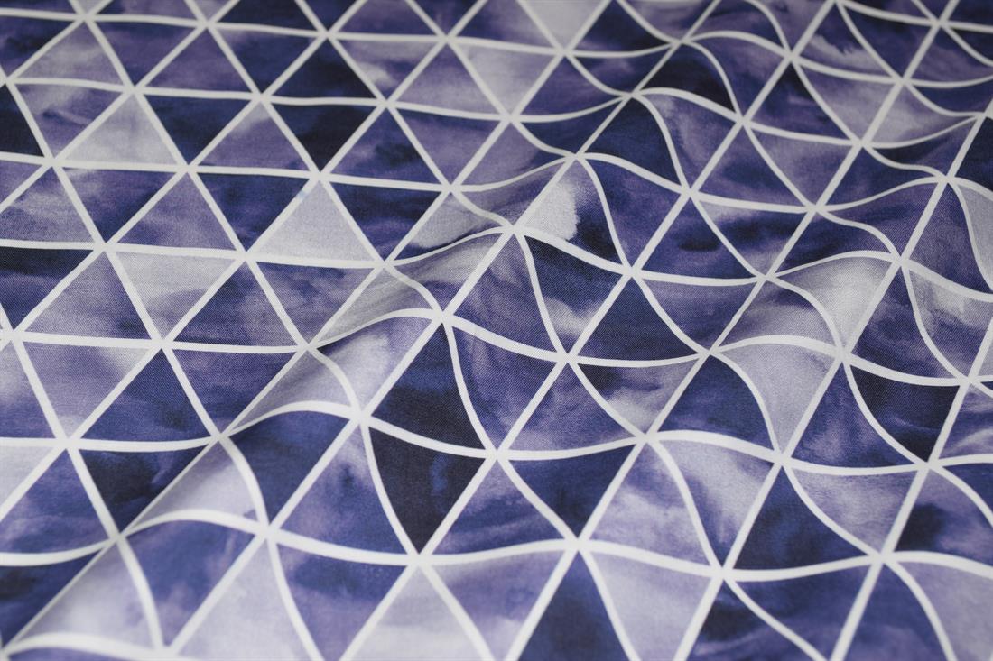 Dark Purple Printed Cotton Fabrics