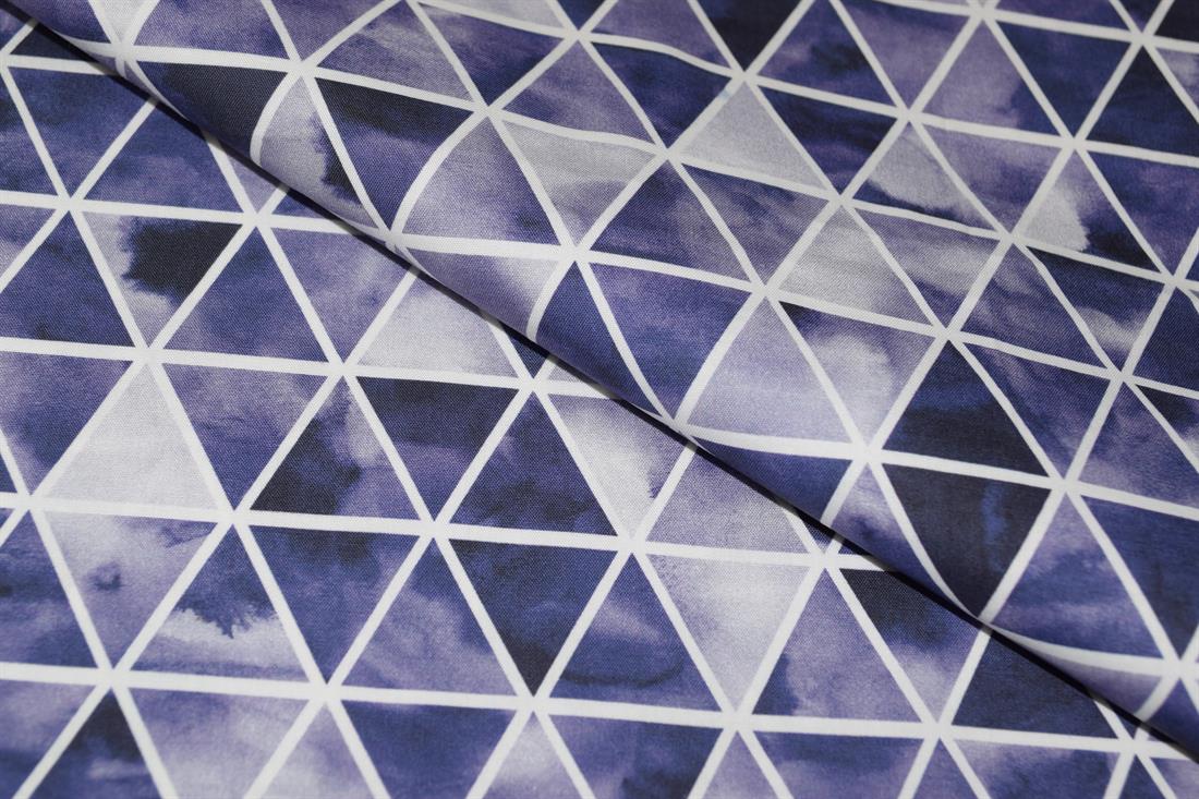Dark Purple Printed Cotton Fabrics