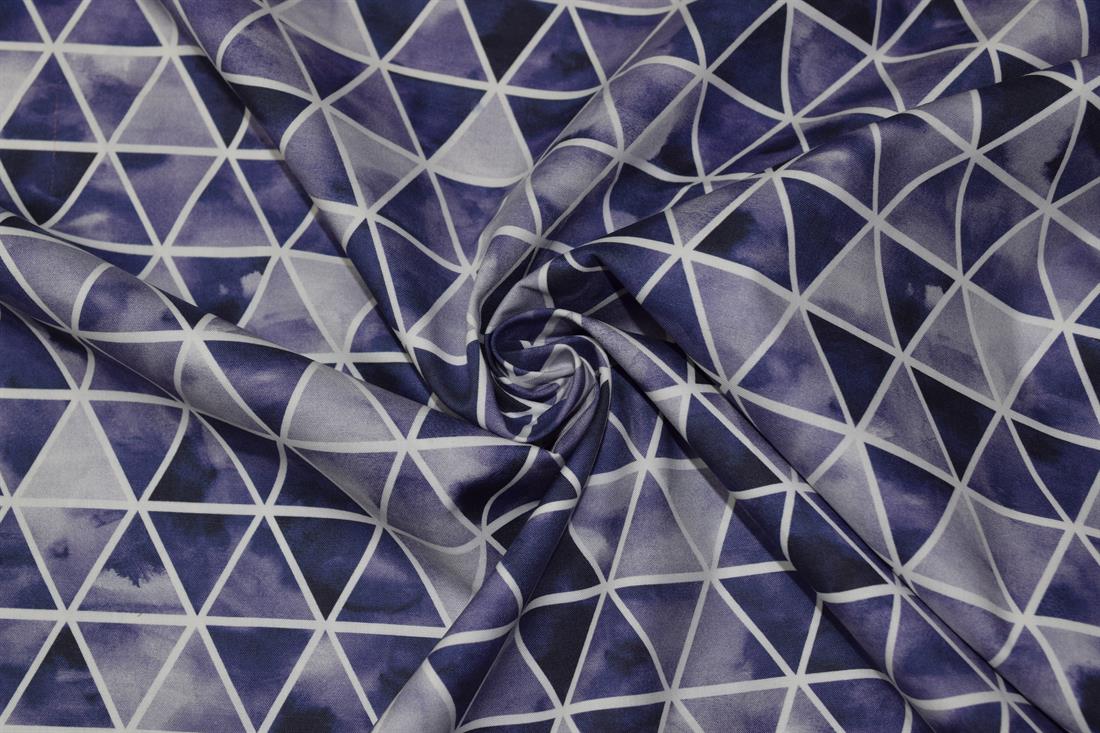 Dark Purple Printed Cotton Fabrics