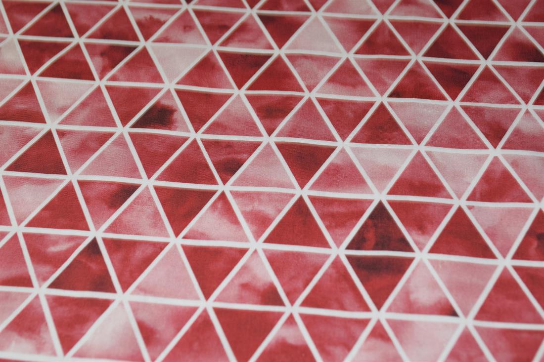 Deep Red Printed Cotton Fabrics
