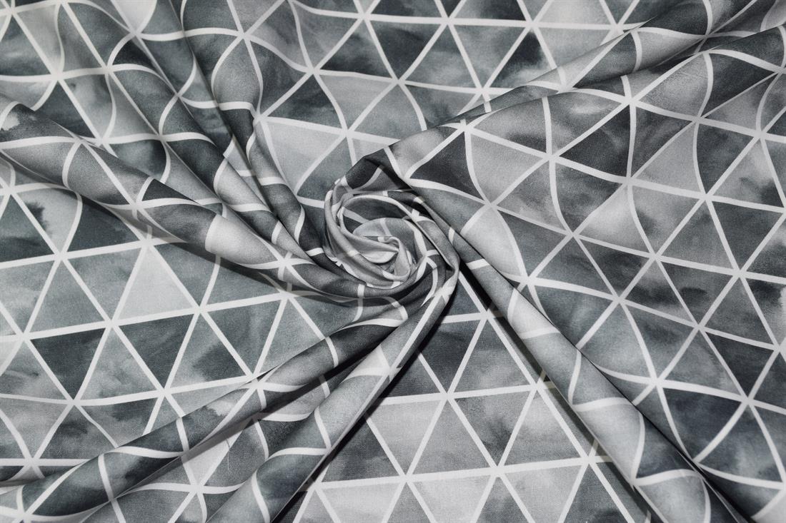 Grey Printed Cotton Fabrics