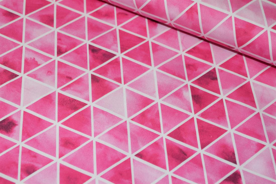 Hot Pink Printed Cotton Fabrics