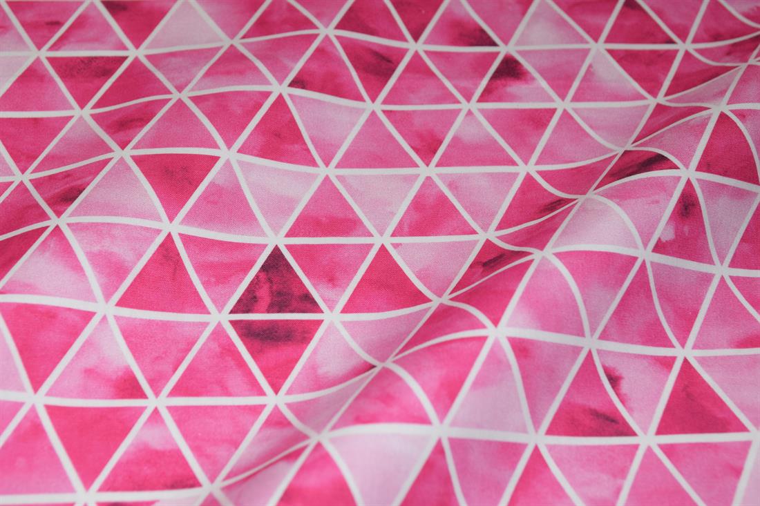 Hot Pink Printed Cotton Fabrics