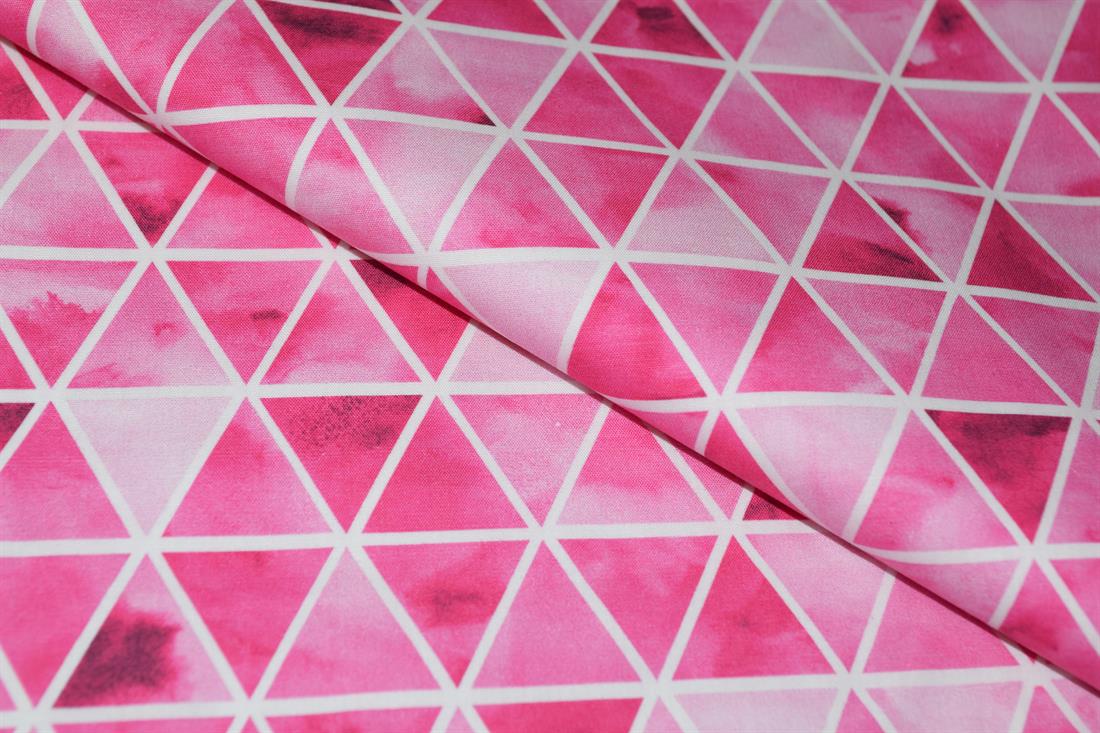 Hot Pink Printed Cotton Fabrics