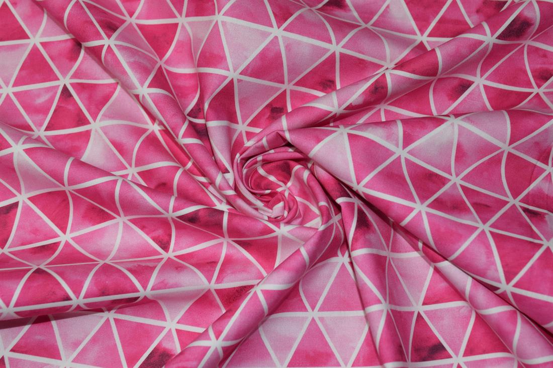 Hot Pink Printed Cotton Fabrics