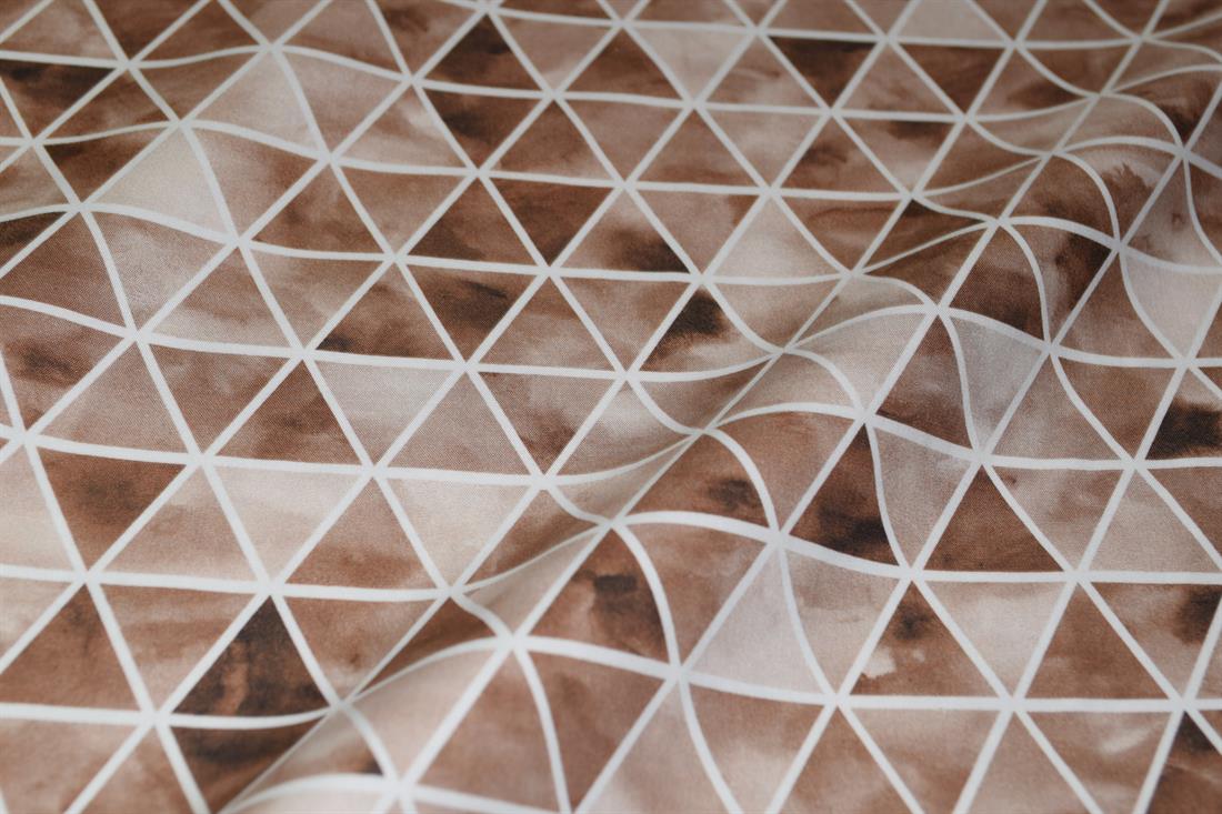 Light Brown Printed Cotton Fabrics
