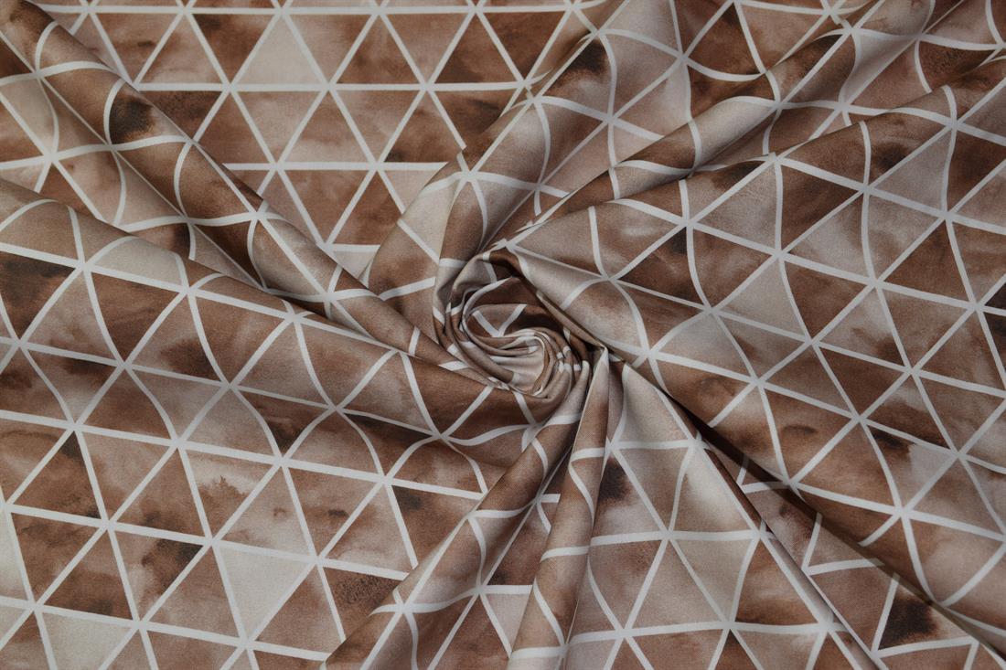 Light Brown Printed Cotton Fabrics