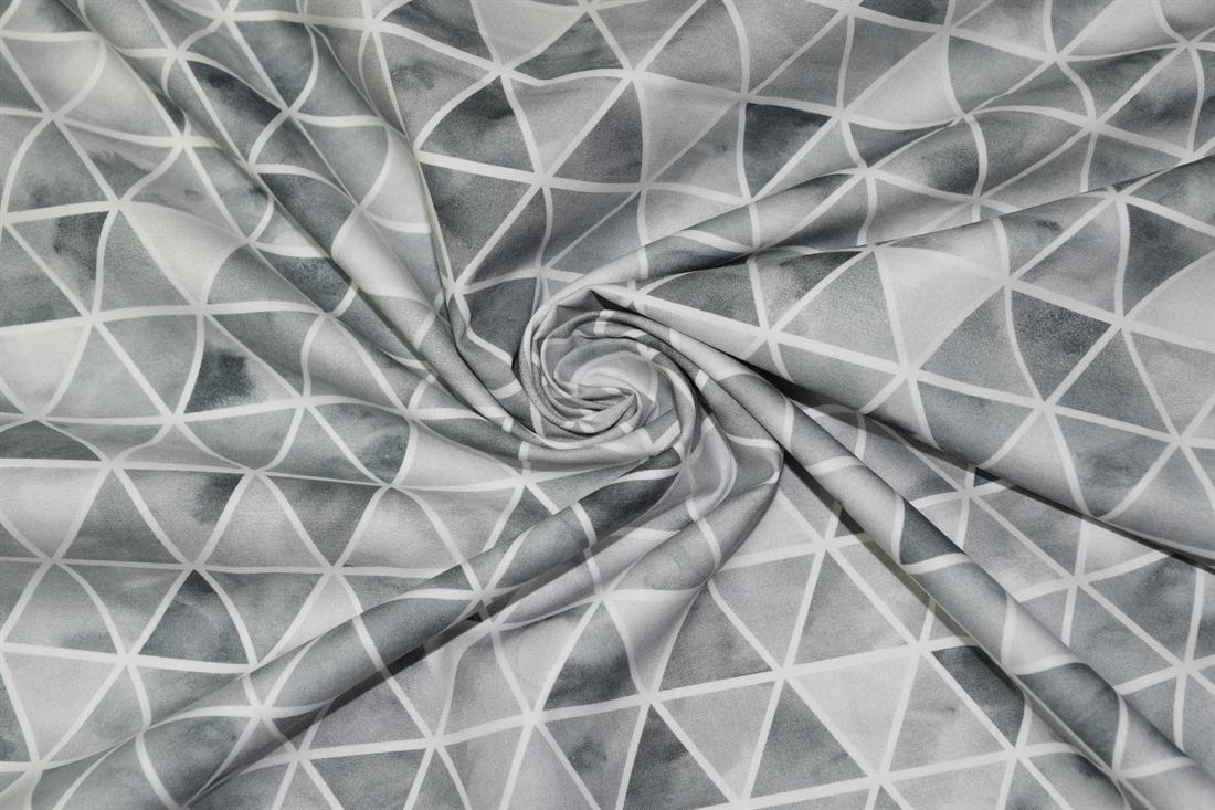 Light Grey Printed Cotton Fabrics