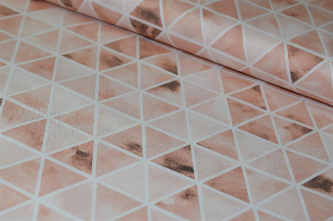 Peach Printed Cotton Fabrics
