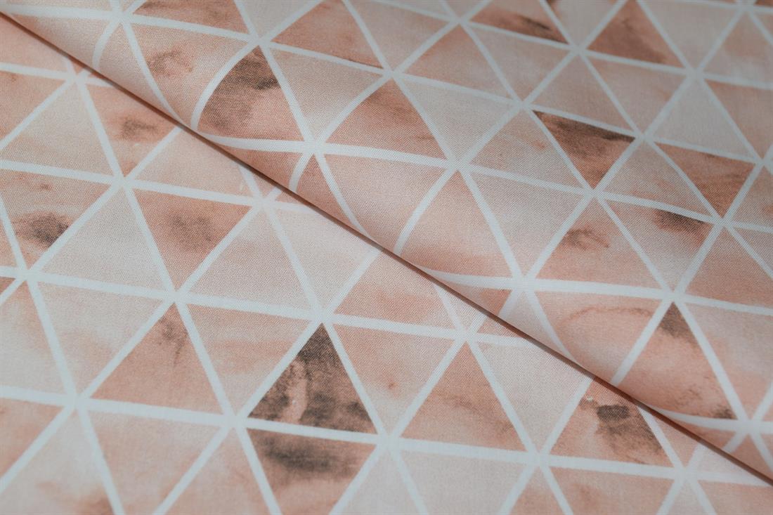 Peach Printed Cotton Fabrics
