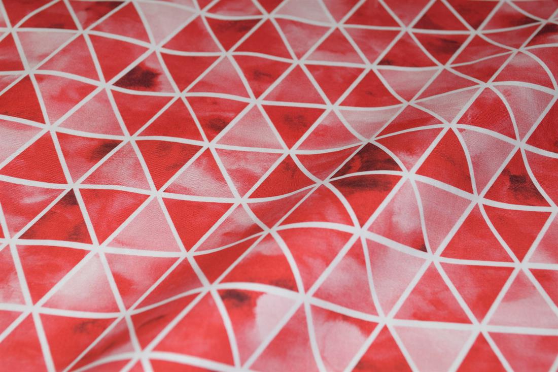 Red Printed Cotton Fabrics