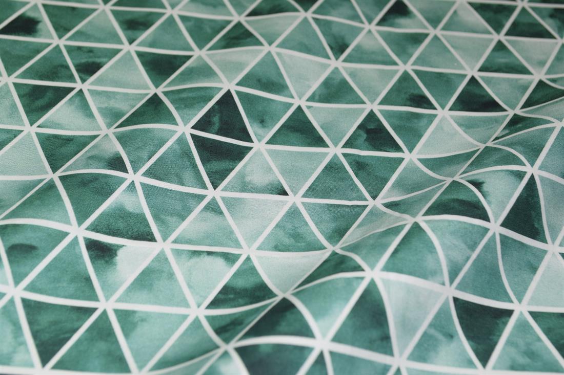 Teal Printed Cotton Fabrics