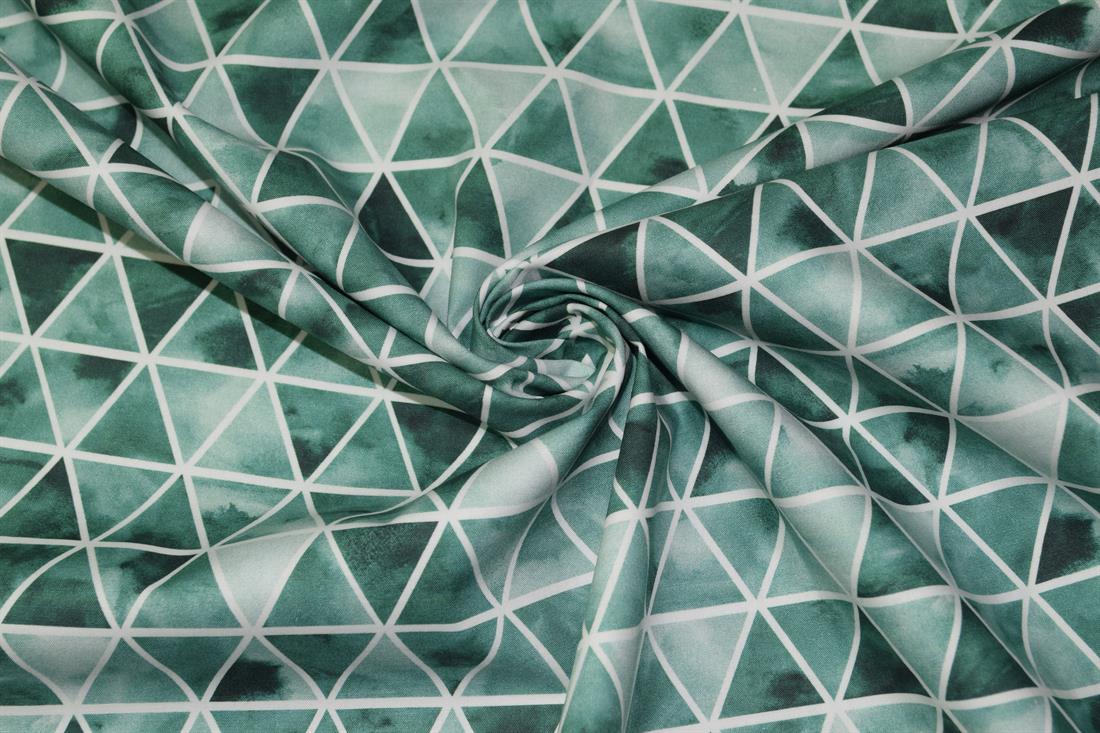 Teal Printed Cotton Fabrics